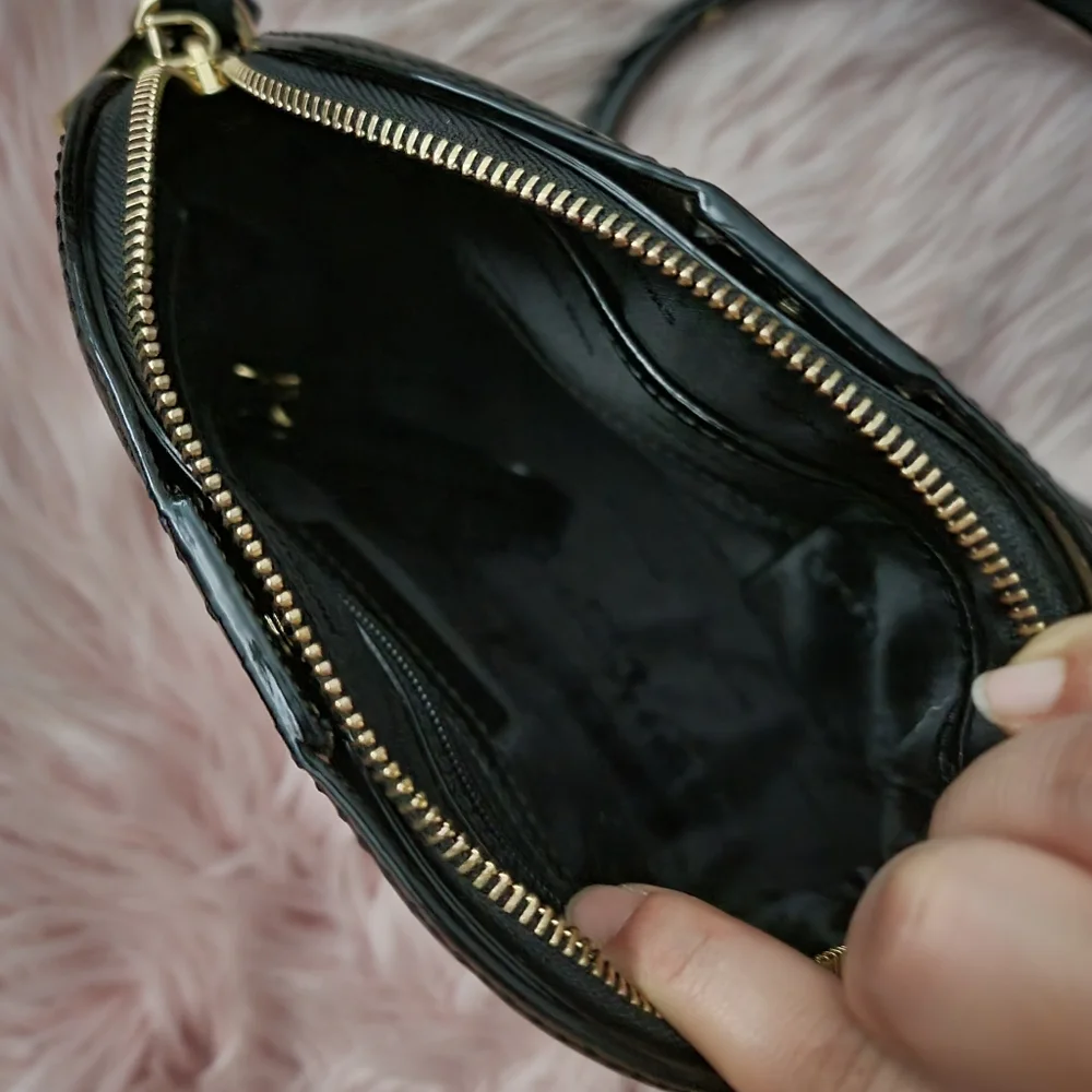 Michael Kors Mercer dome patent leather crossbody bag